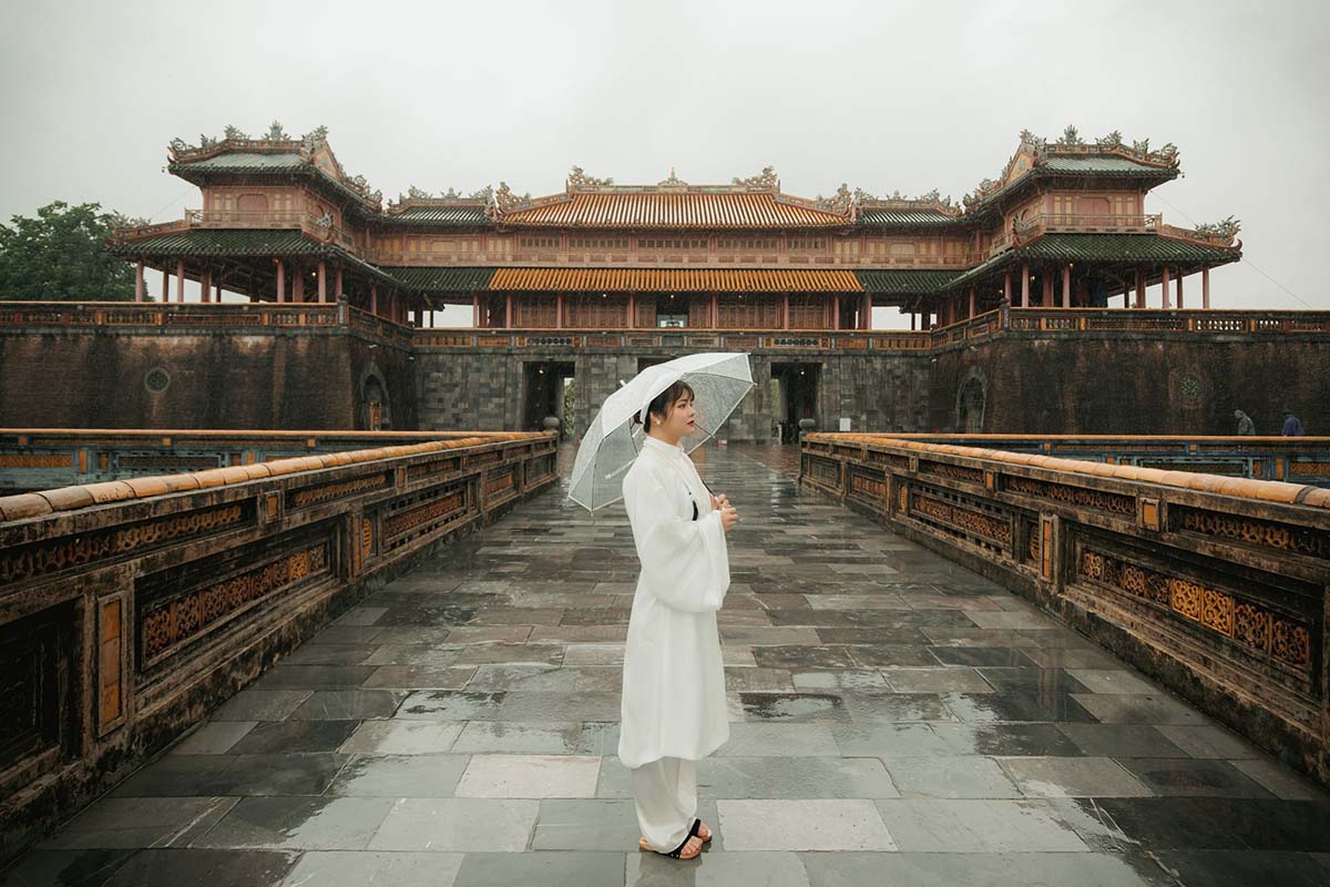 Raining in Hue Citadel